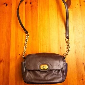 Coach small leather cross bag